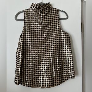 J Crew metallic shirt